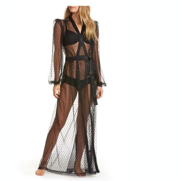NEW DITA VON TEESE La Marr Lace Robe - Picture 2 of 8